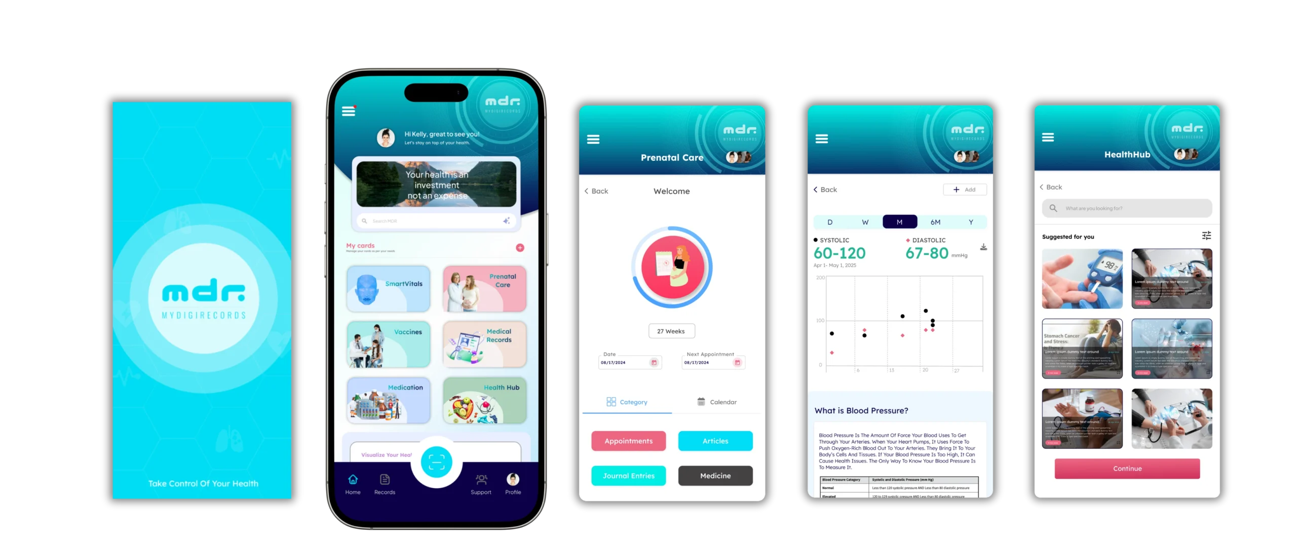 MDR App Screens