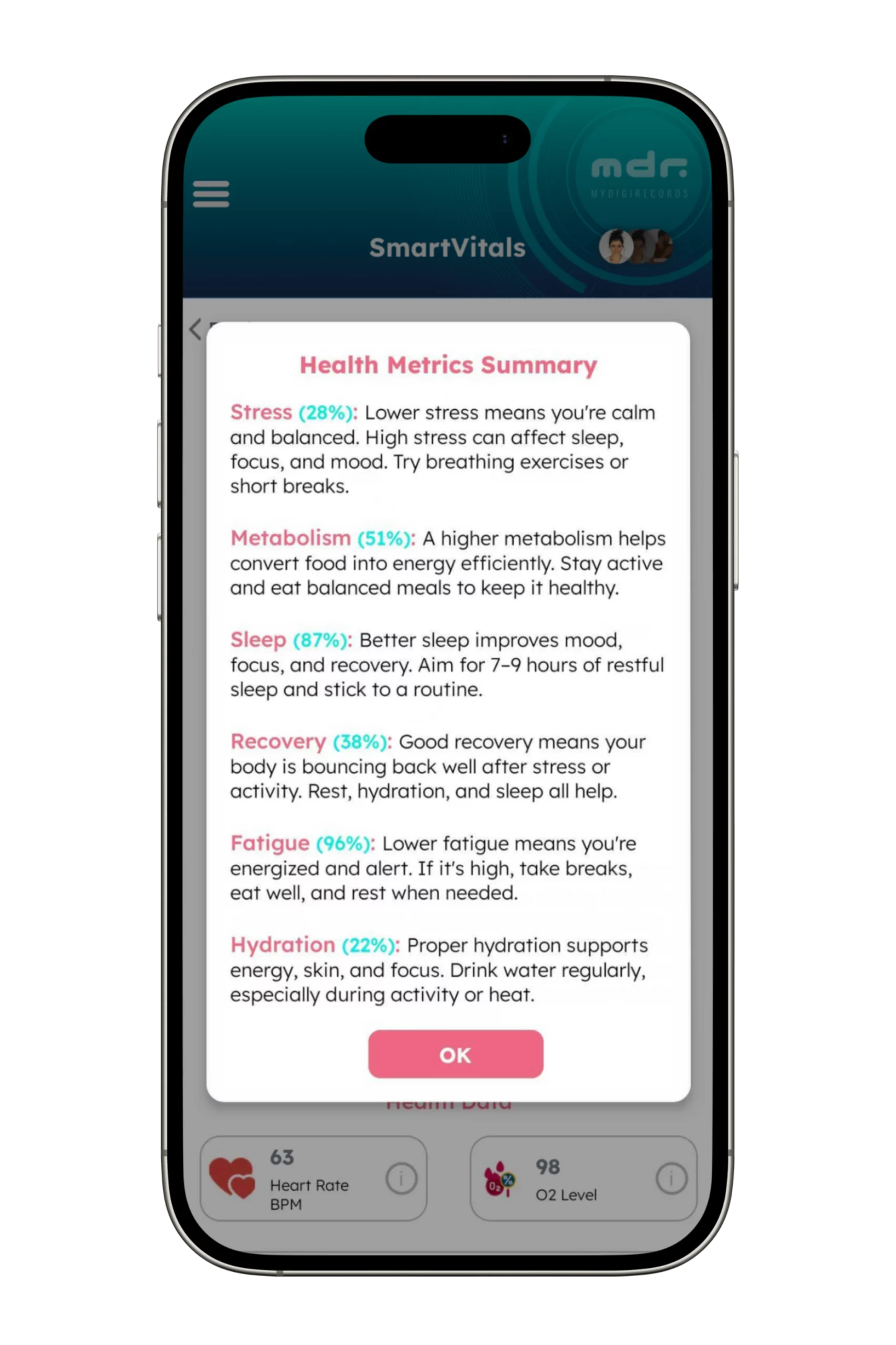 New Screens SmartVitals